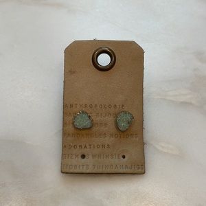 Anthropologie light blue stone earrings